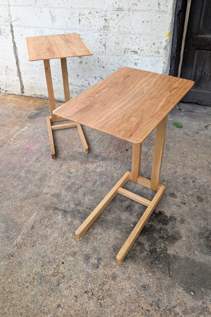C-shaped side table