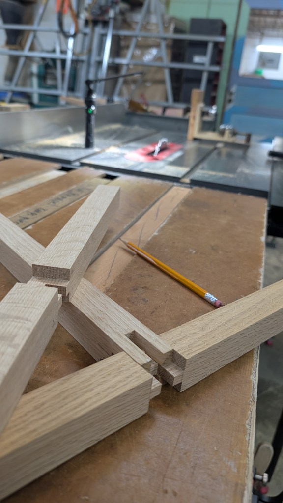 Close up of castle joint