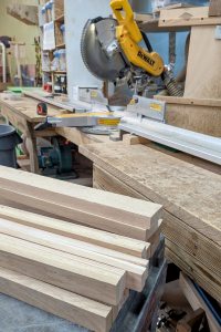 White oak precisely milled