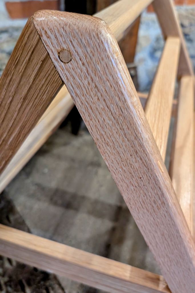 Half lap joint close up