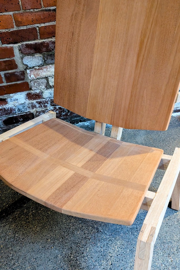 Close up of loung chair seat and back