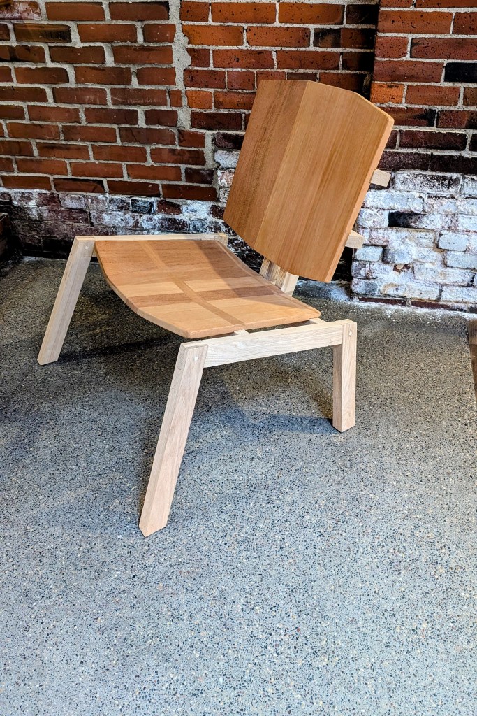 Lounge chair side view